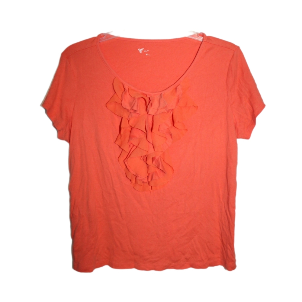 Women's Ruffle Short Sleeve Top - Picture 2 of 11